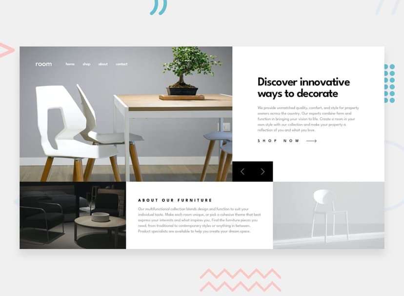 Room homepage screenshot
